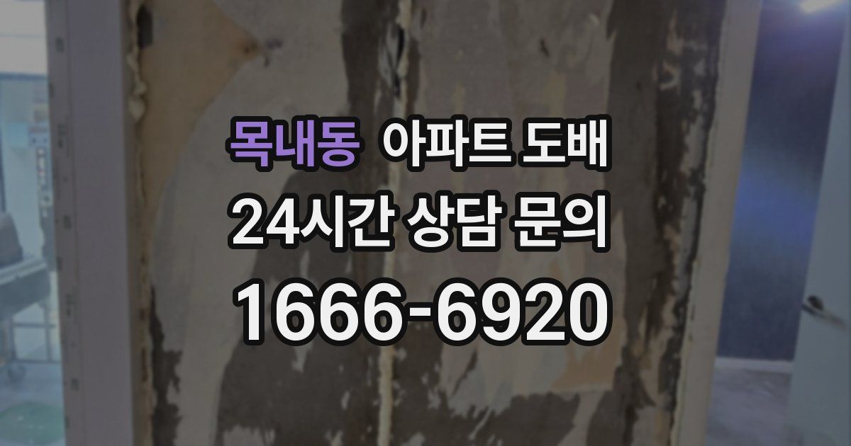 목내동 아파트 도배