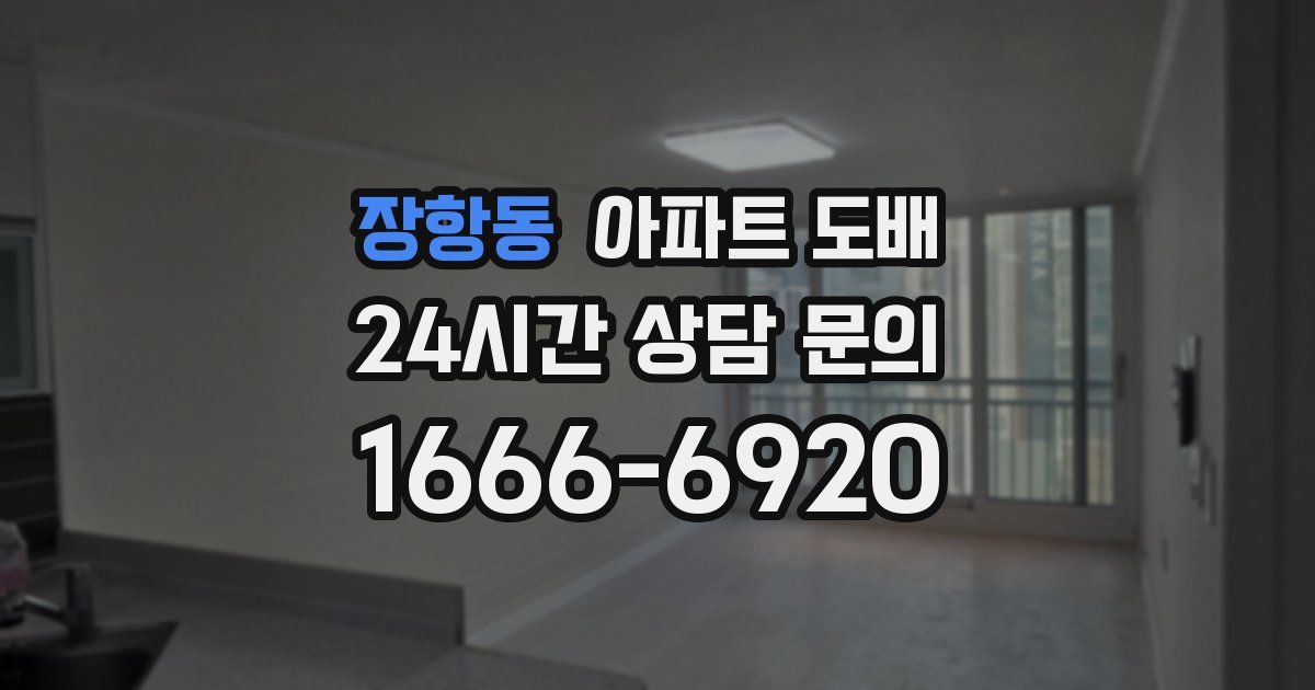 장항동 아파트 도배