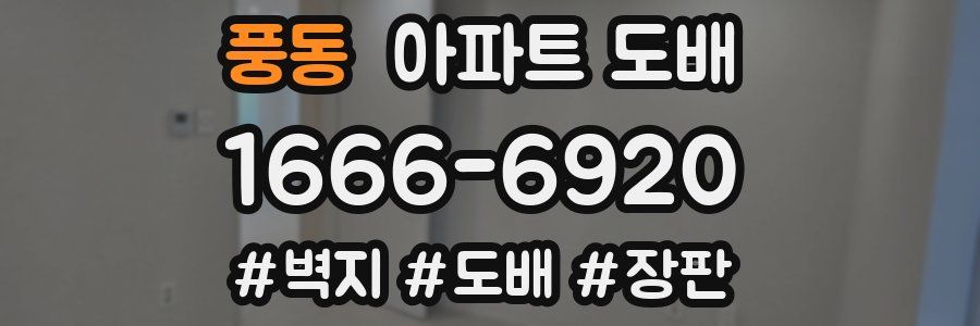 풍동 아파트 도배
