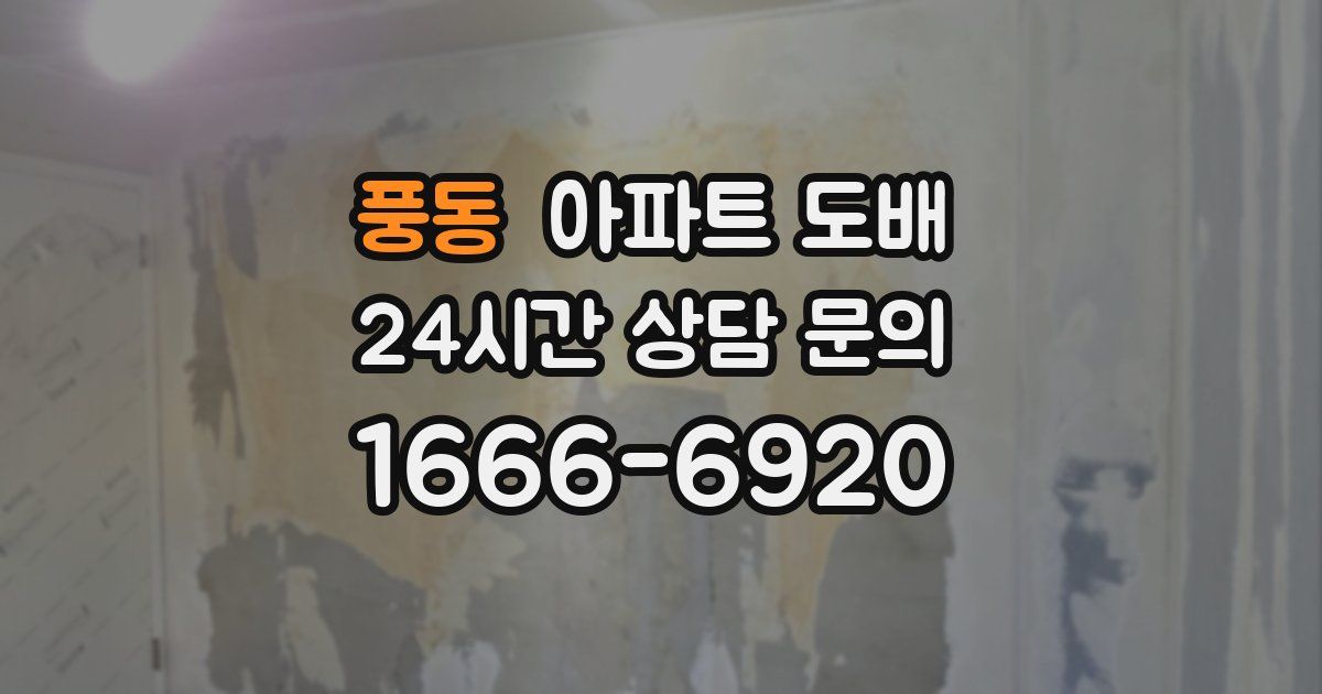 풍동 아파트 도배