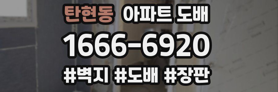 탄현동 아파트 도배