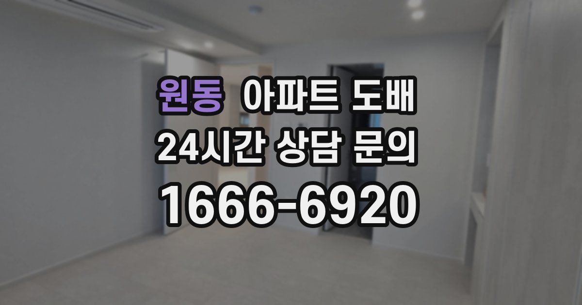 원동 아파트 도배