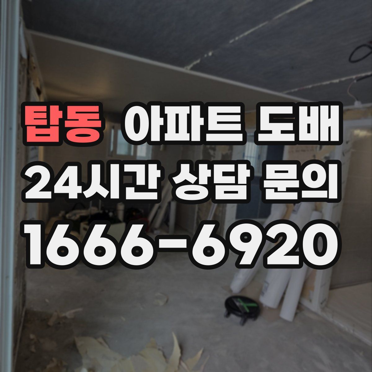 탑동 아파트 도배