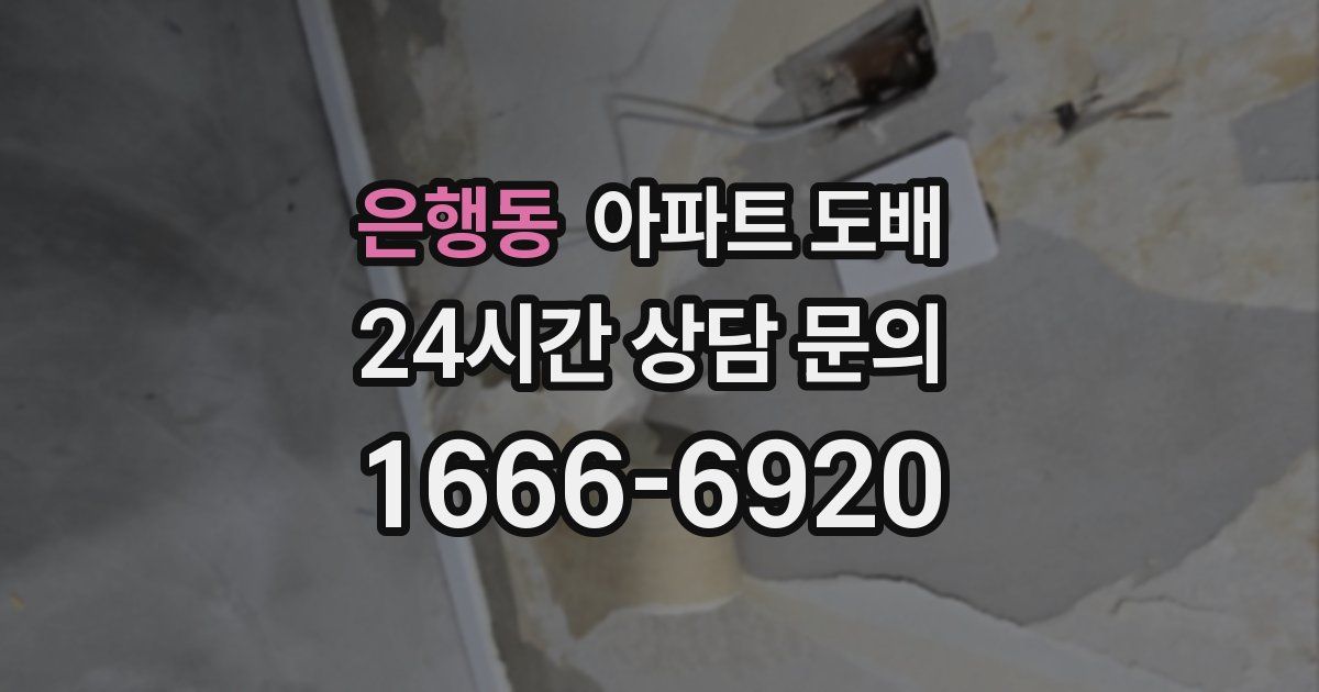 은행동 아파트 도배