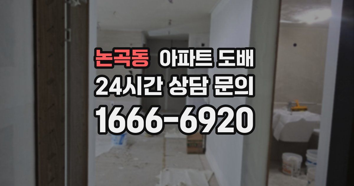 논곡동 아파트 도배