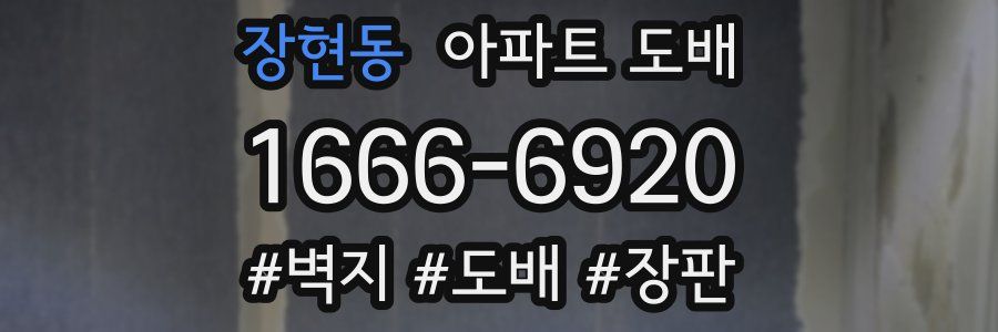 장현동 아파트 도배