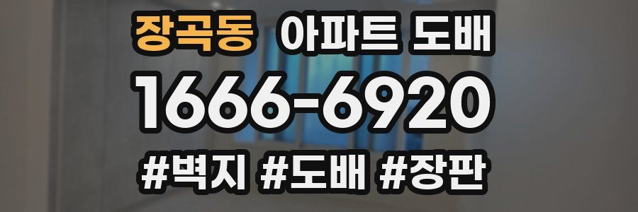 장곡동 아파트 도배