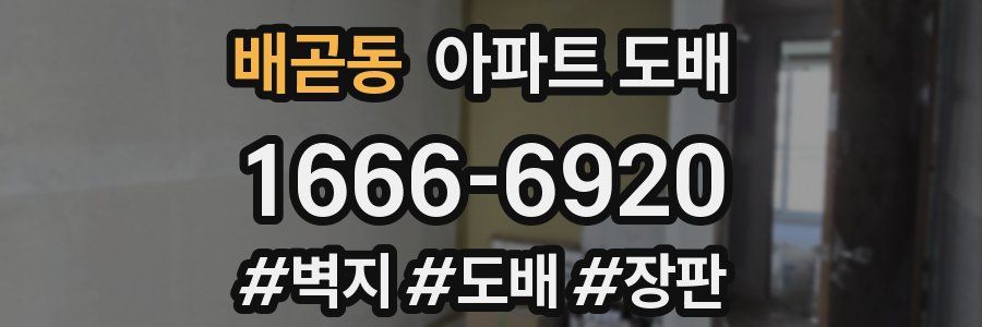배곧동 아파트 도배