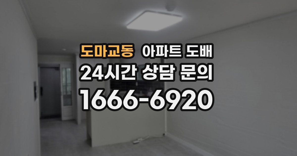 도마교동 아파트 도배