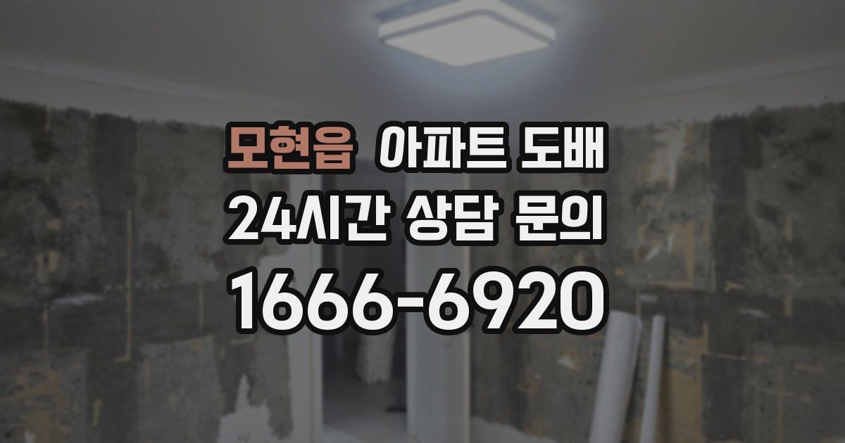 모현읍 아파트 도배