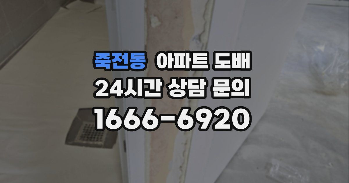 죽전동 아파트 도배
