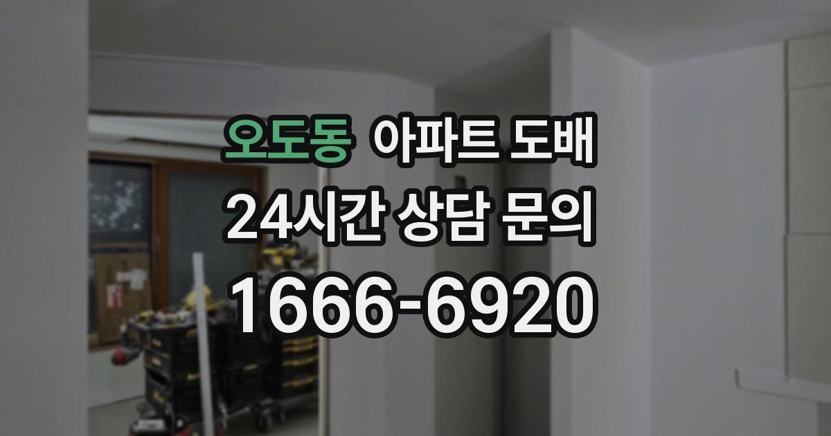오도동 아파트 도배