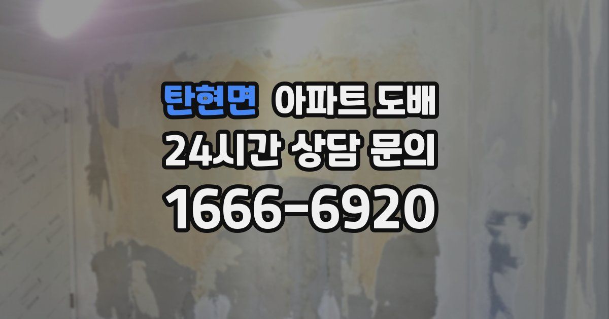 탄현면 아파트 도배