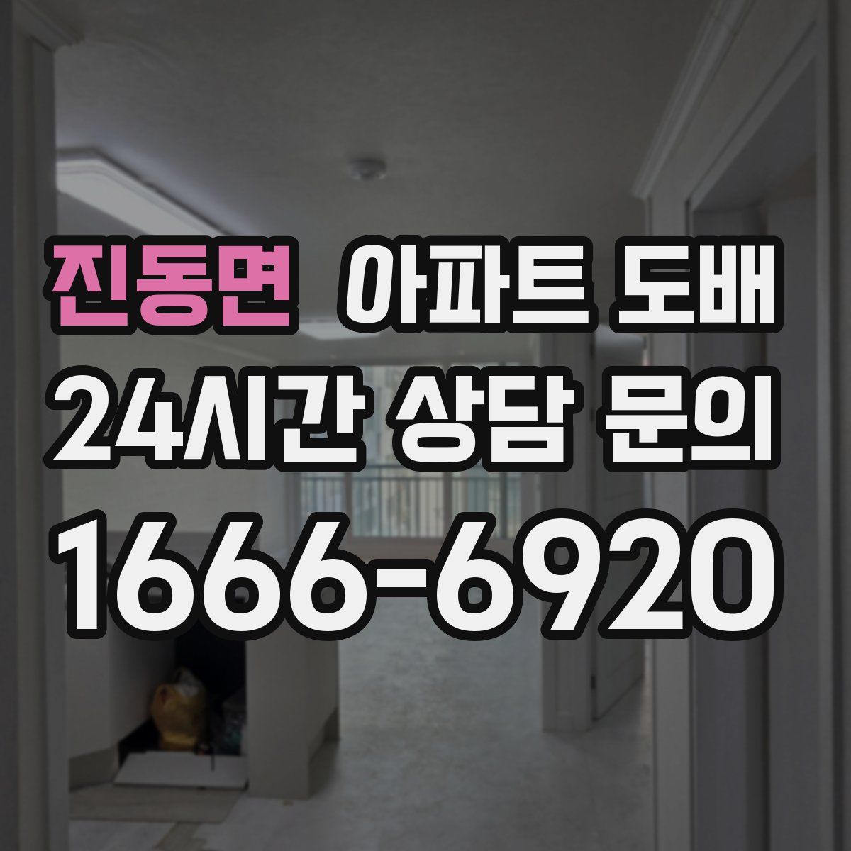 진동면 아파트 도배