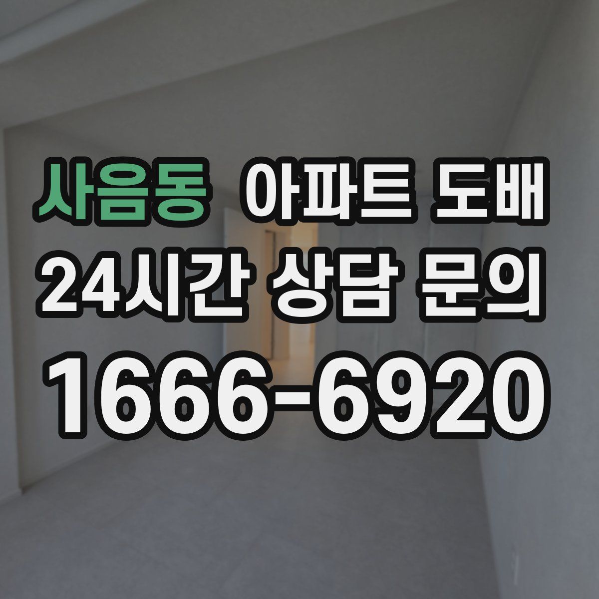 사음동 아파트 도배