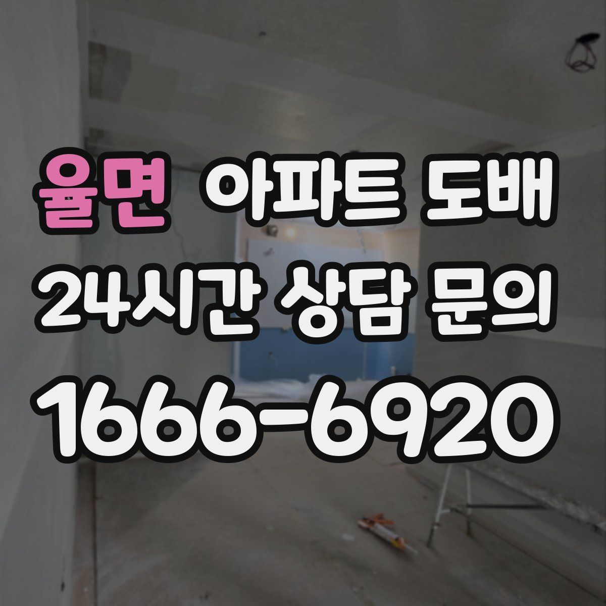 율면 아파트 도배