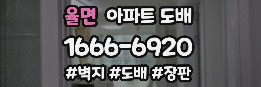 율면 아파트 도배