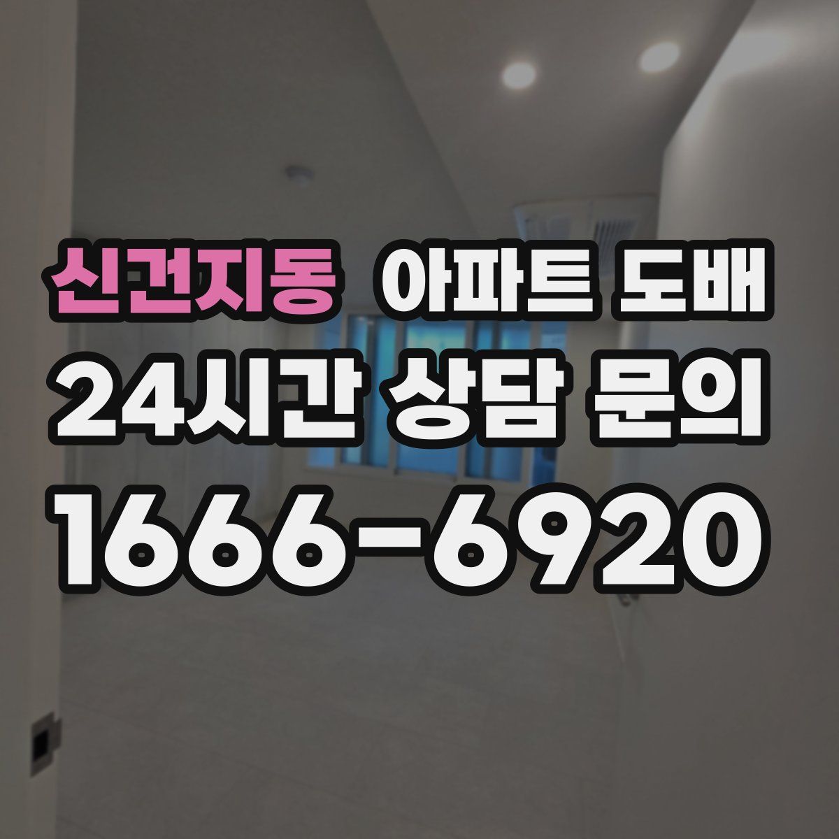 신건지동 아파트 도배