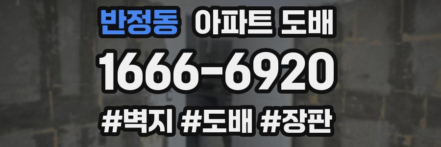 반정동 아파트 도배