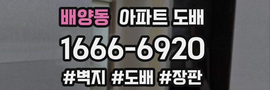 배양동 아파트 도배
