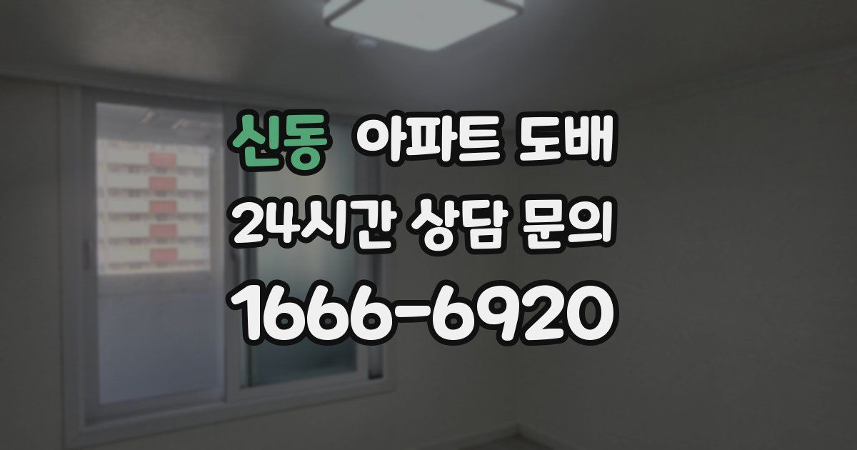 신동 아파트 도배