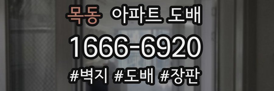 목동 아파트 도배