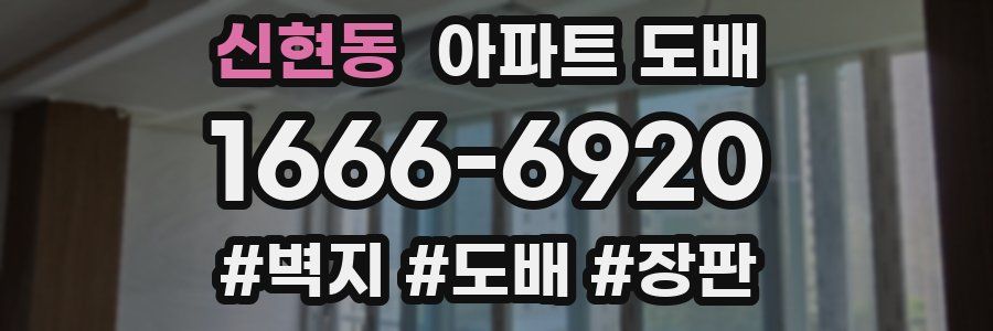 신현동 아파트 도배