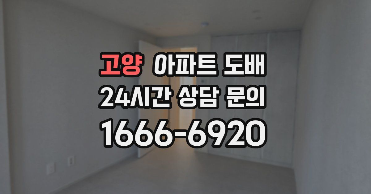 고양 아파트 도배
