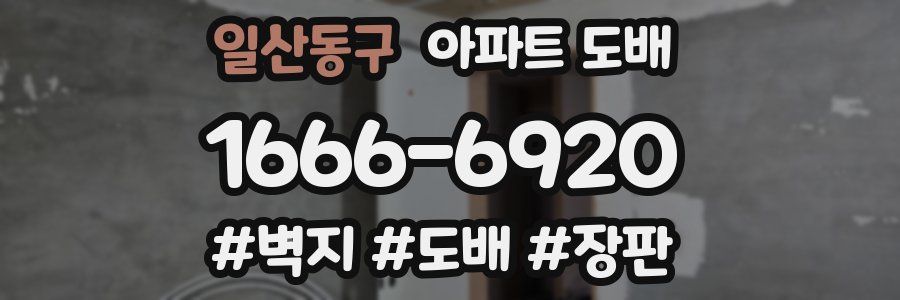 일산동구 아파트 도배