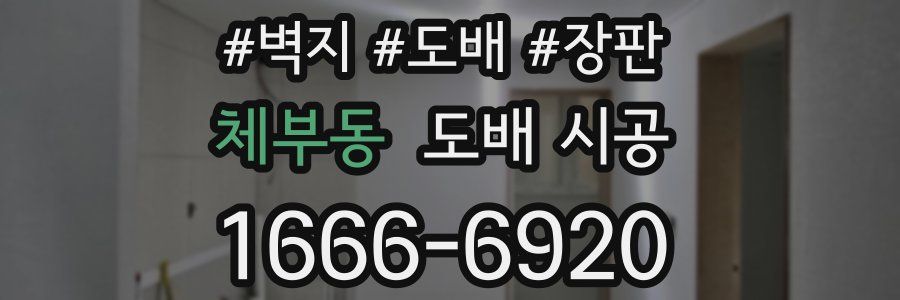 체부동 도배 시공