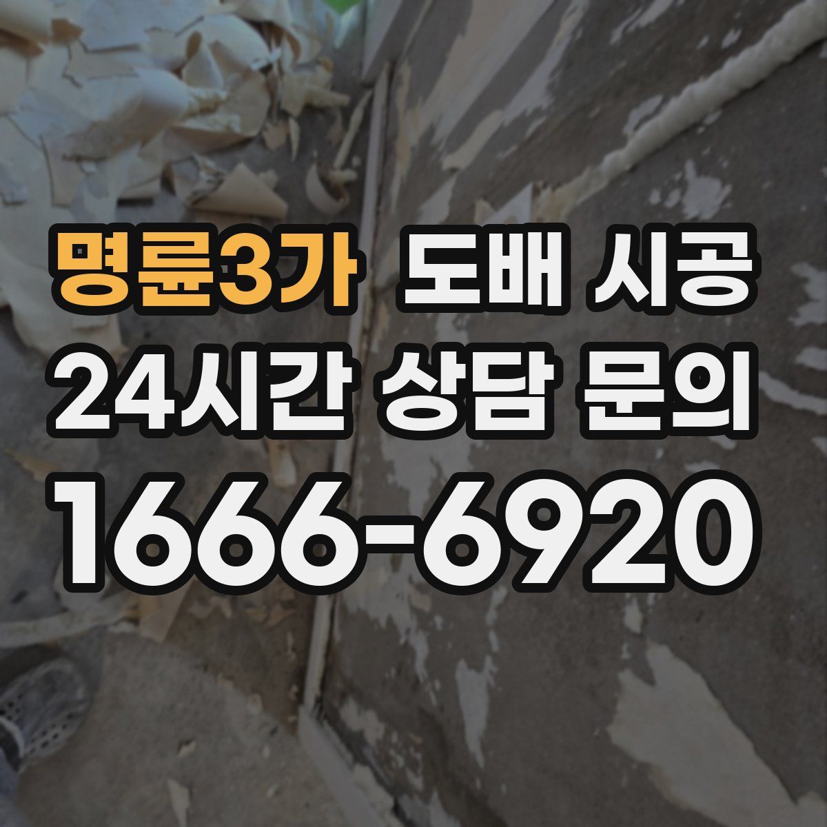 명륜3가 도배 시공