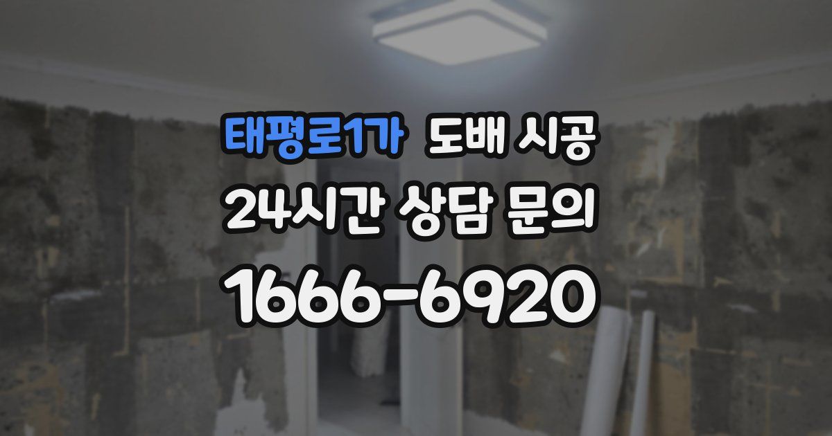 태평로1가 도배 시공