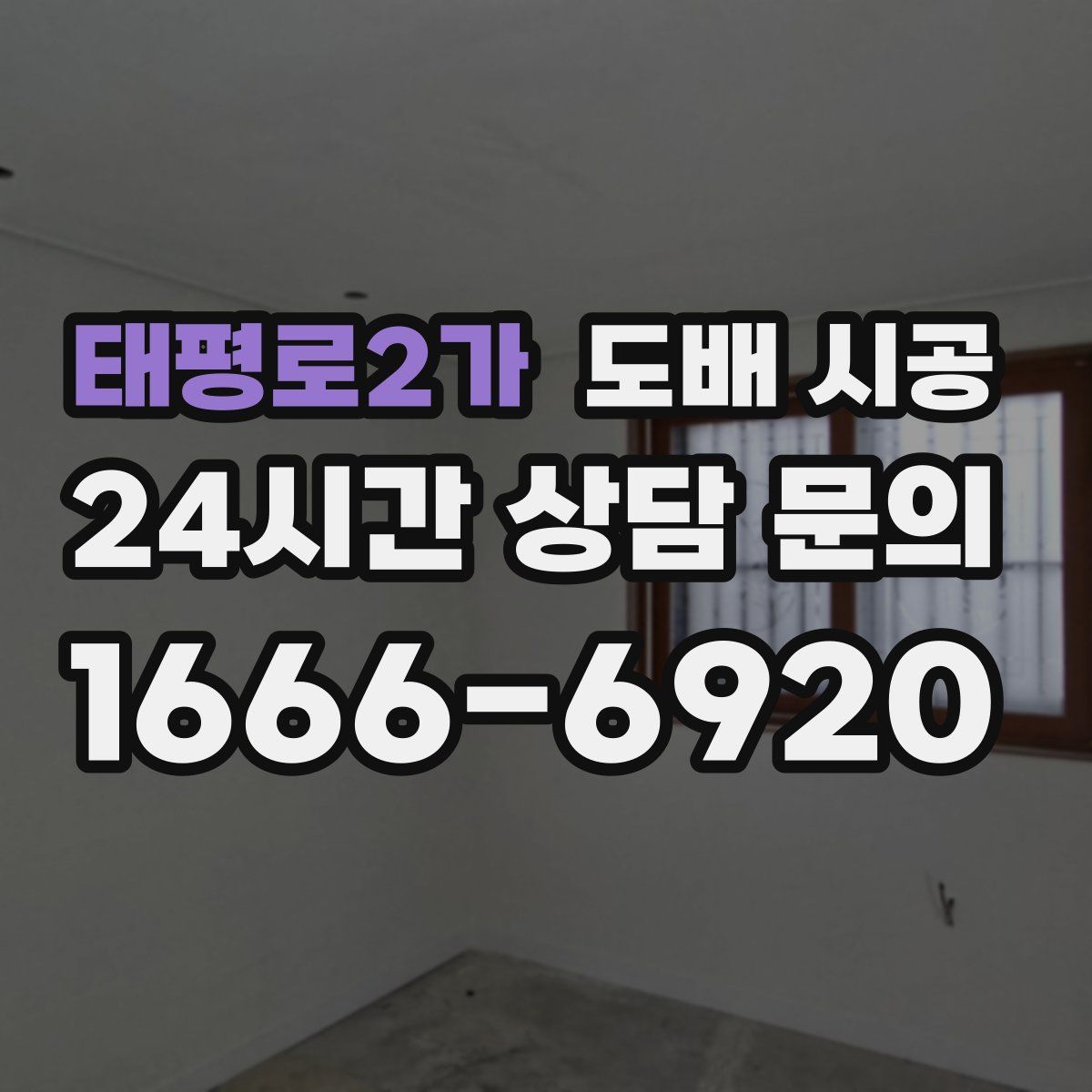 태평로2가 도배 시공