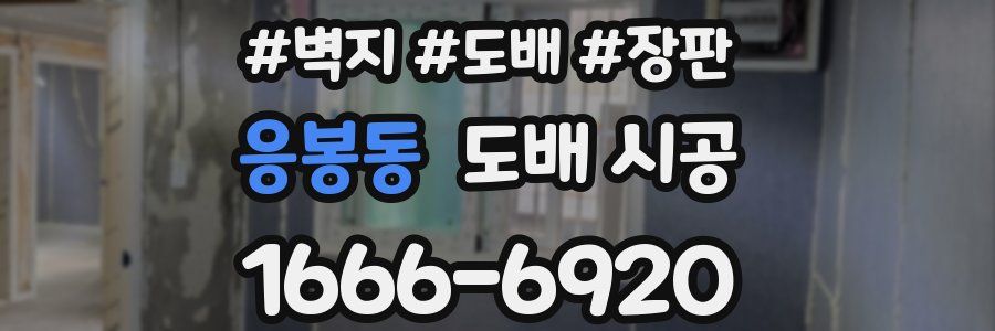 응봉동 도배 시공