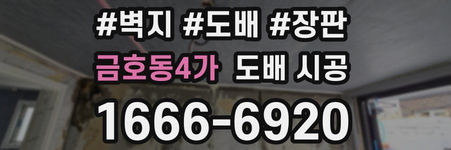 금호동4가 도배 시공