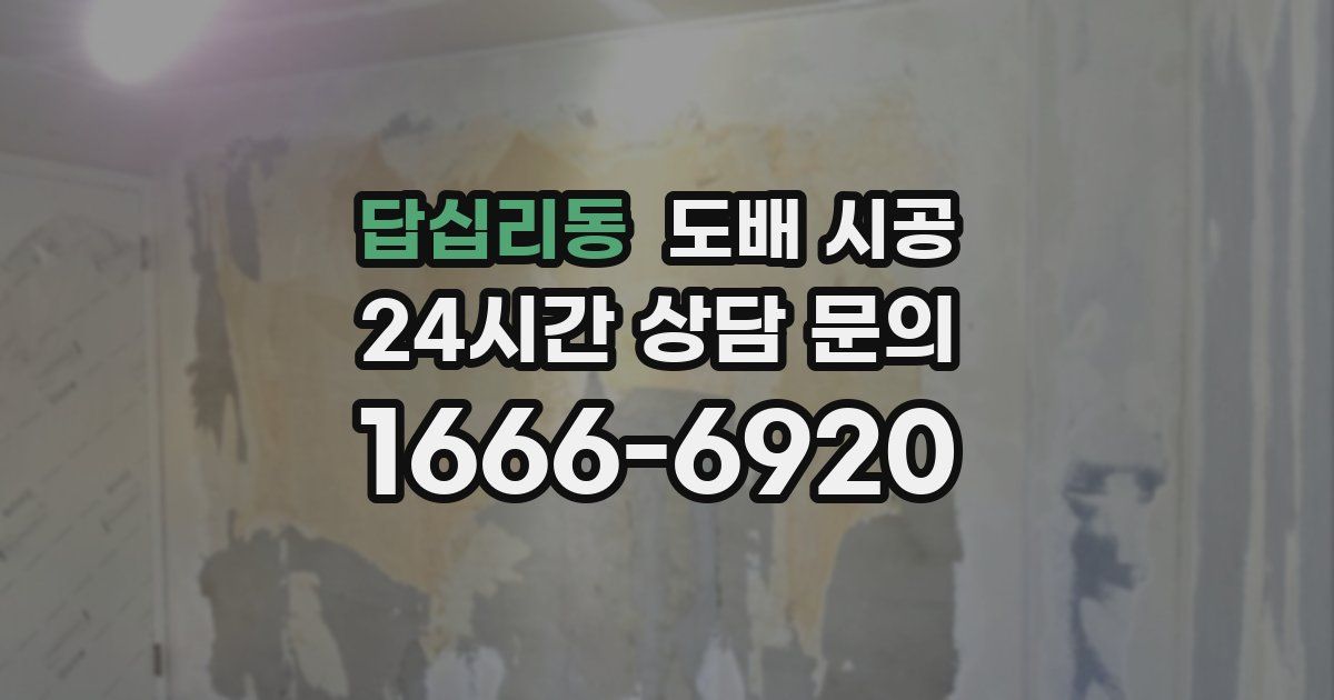 답십리동 도배 시공