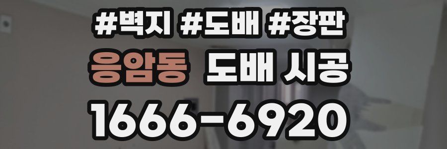 응암동 도배 시공