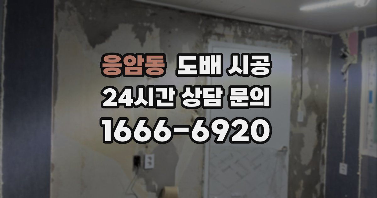 응암동 도배 시공