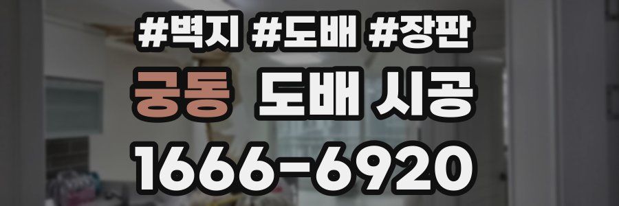 궁동 도배 시공