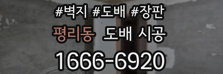 평리동 도배 시공