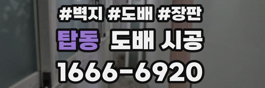 탑동 도배 시공