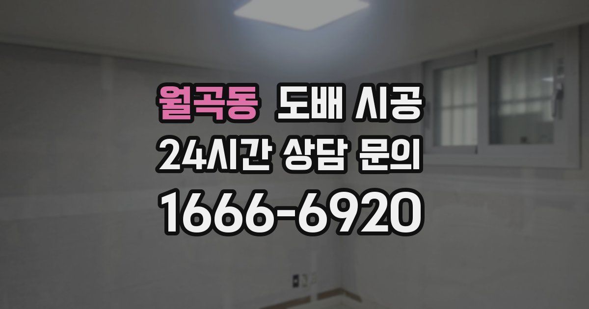 월곡동 도배 시공