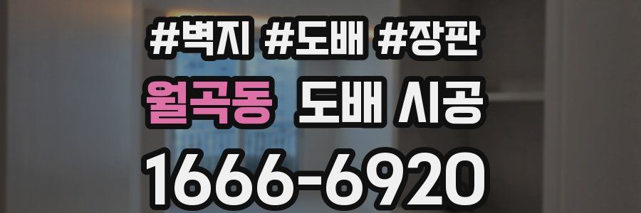 월곡동 도배 시공