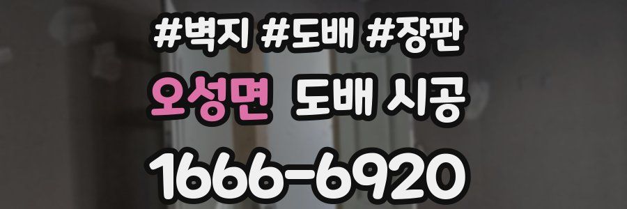오성면 도배 시공