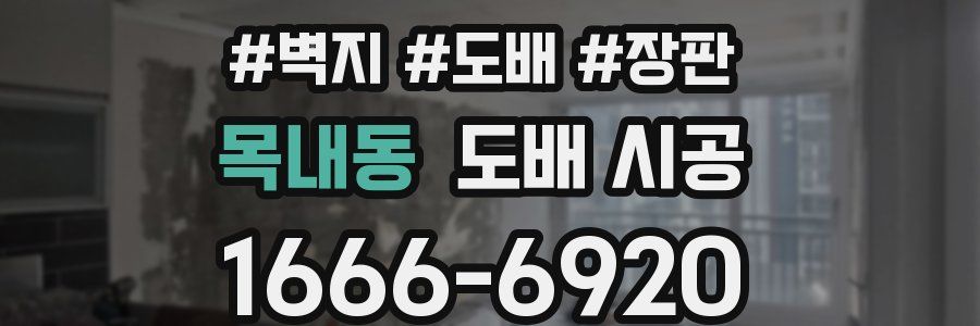목내동 도배 시공