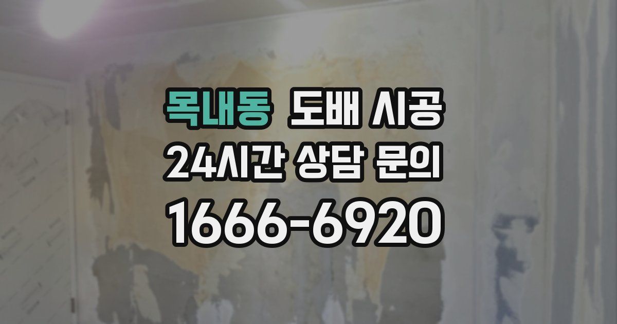 목내동 도배 시공