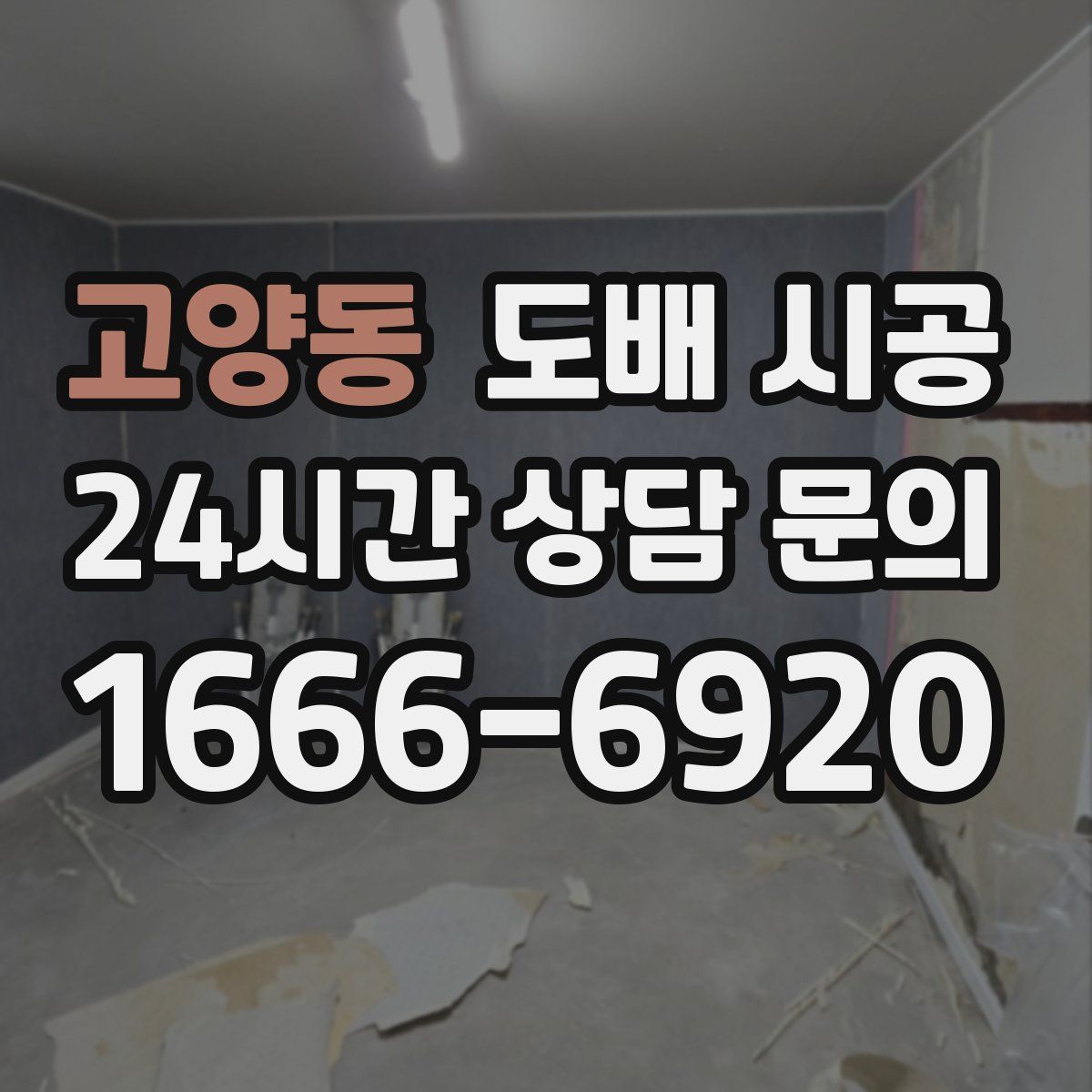 고양동 도배 시공