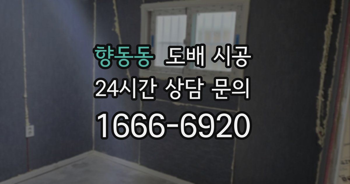 향동동 도배 시공