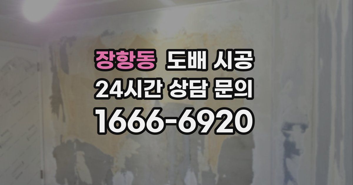 장항동 도배 시공