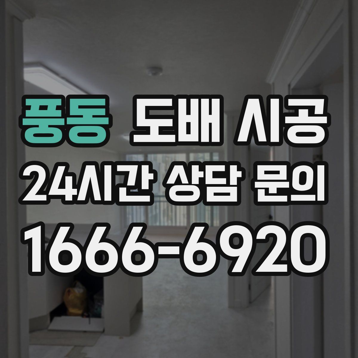 풍동 도배 시공